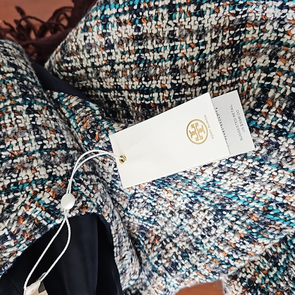 🎉HP🎉 NWT Tory Burch tweed pencil dress in Autumn - Picture 8 of 12